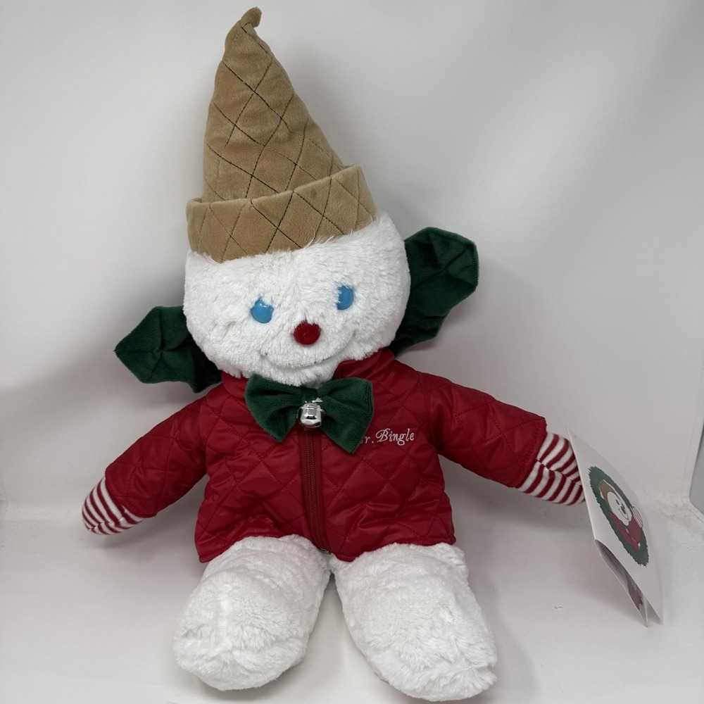 Mr. Bingle Christmas Snowman Plush Stuffed Toy 24 Inch 2006 White Red Jacket